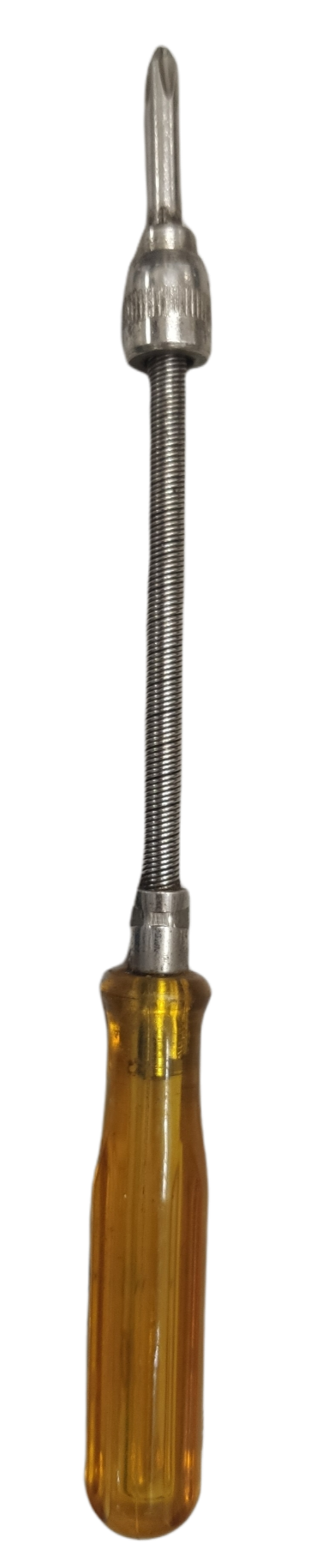 Engineer Screw Driver Spring Bendable Type with yellow handle and flexible metal shaft