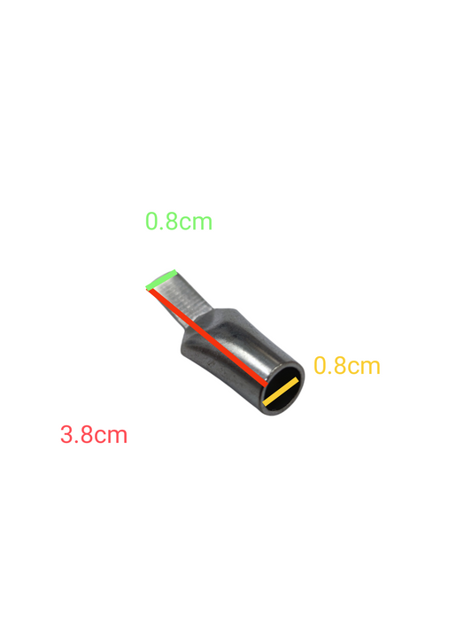 Terminal lugs for miniature electrical connections measuring 3.8 cm length and 0.8 cm width