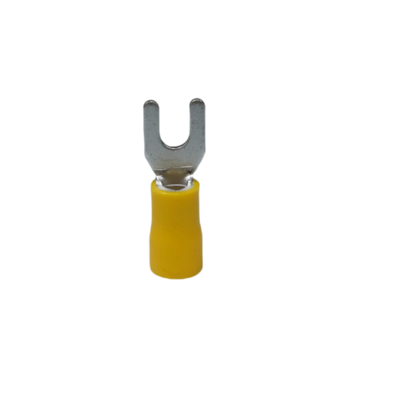 Terminal Lugs Y Type Yellow Insulation single yellow insulated spade connector for electrical circuitry
