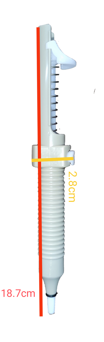 Goot Soldering pump Small - GS108 in white, measuring 18.7cm with ergonomic grip for precision soldering.