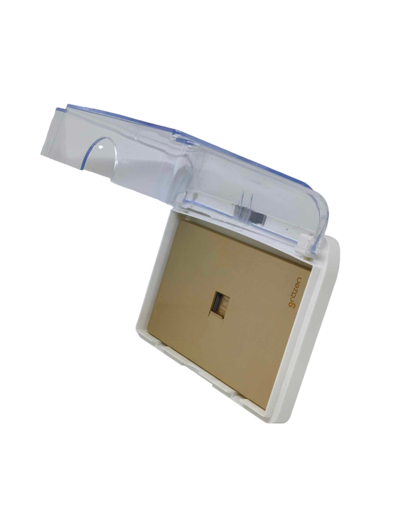 Grazen 1 gang ethernet wall plate waterproof designed for secure outdoor use