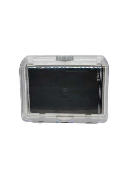 Grazen 1 gang ethernet wall plate waterproof in a transparent protective case for outdoor use