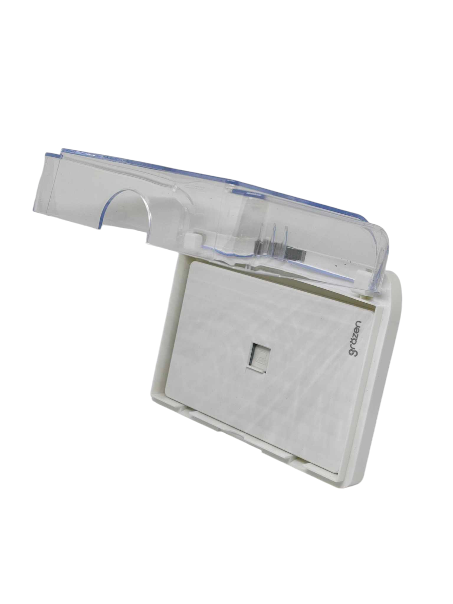 Grazen 1 gang ethernet wall plate waterproof with protective cover for added durability