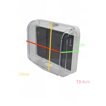 Grazen Weatherproof Plate Cover with 1 Gang Universal Outlet with Ground and 1 Way Switch 16A 220V WC-019-W + GW-007