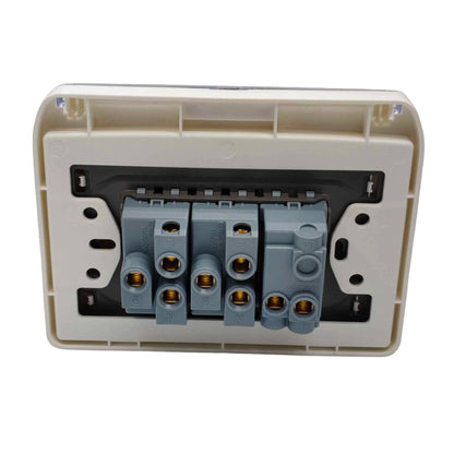Grazen Weatherproof Cover with 1 Gang 1 Way Device with 2 Gang Universal Outlet with Ground 16A 220V WC-019-W+GW-008