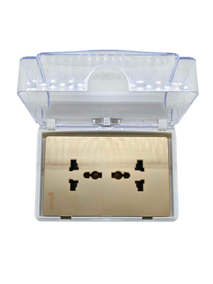 Grazen 16A 220V waterproof plate cover for safe outdoor electrical use