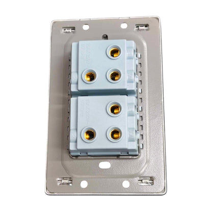 GRAZEN 2 GANG 3 WAY SWITCH 16A 220V WITH PLATE COVER MODEL GW-004 BLACK


