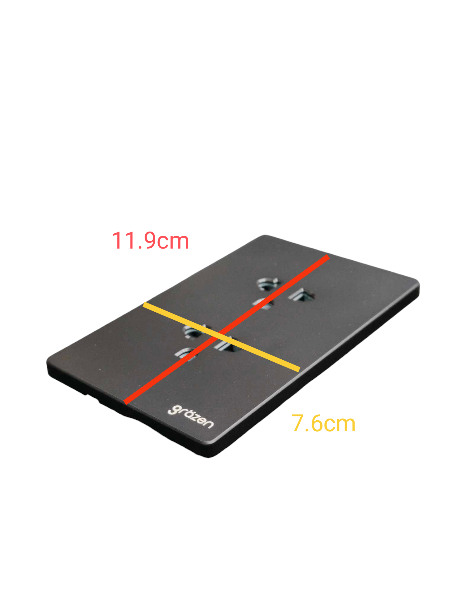 Grazen 2 gang Universal Outlet 16A 220V in sleek black finish with modern design