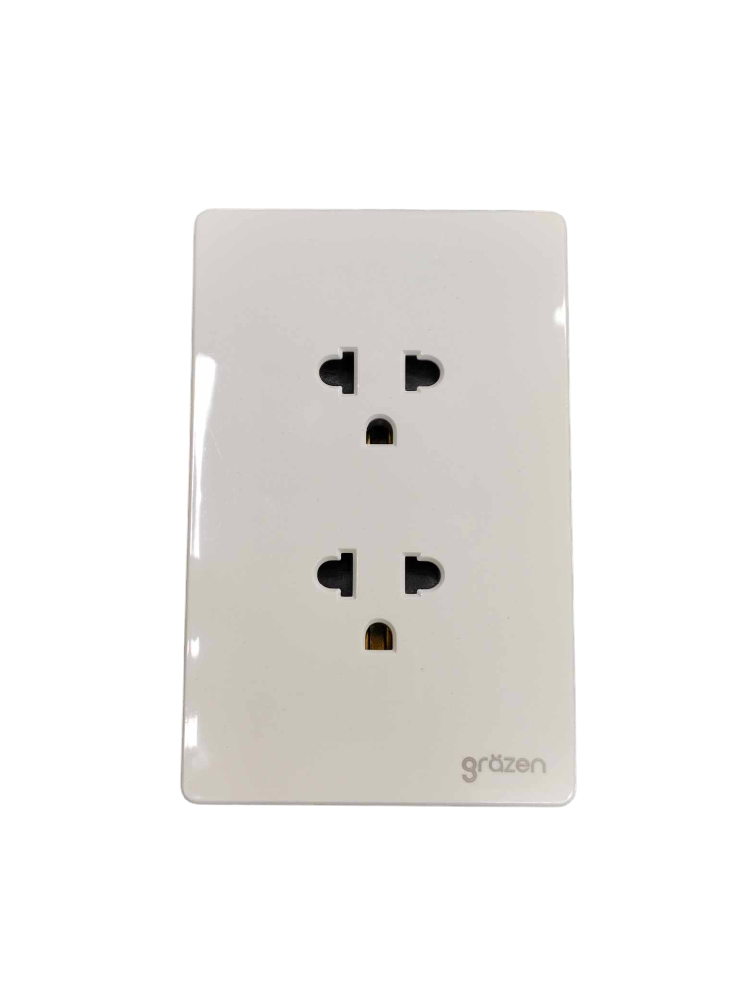 Grazen 2 gang Universal Outlet 16A 220V with dual sockets for versatile powering options