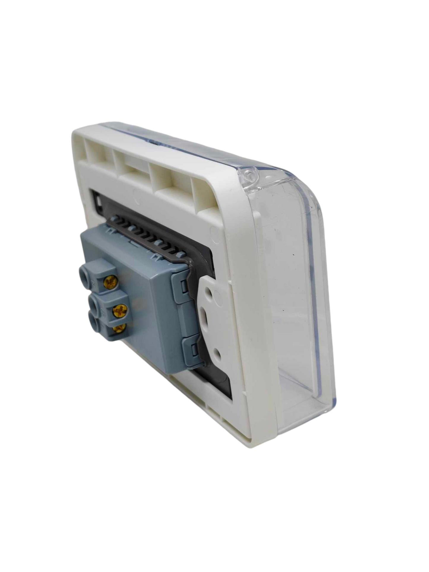 Grazen Weatherproof Duplex outlet 16A with protective cover for outdoor use and safety