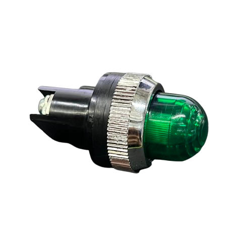 Green 25mm Neon Pilot lamp 220V with a durable design and bright illumination for work safety