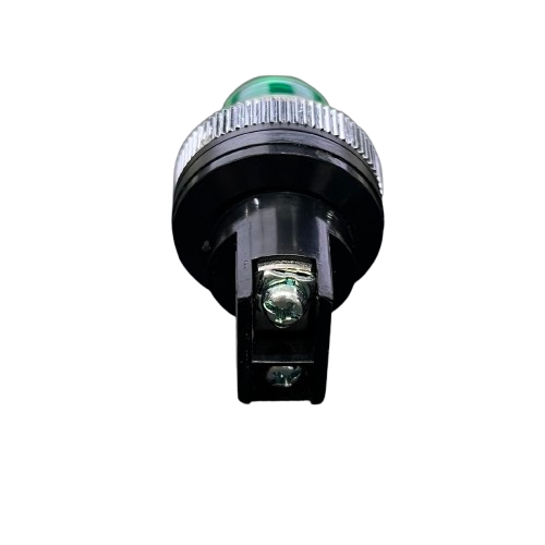 Auspicious Green 25mm Neon Pilot lamp 220V for work and safety applications with a durable design