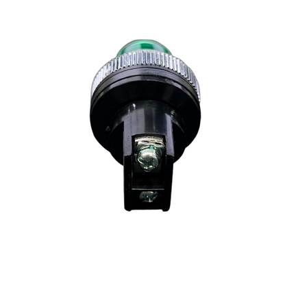 Auspicious Green 25mm Neon Pilot lamp 220V for work and safety applications with a durable design
