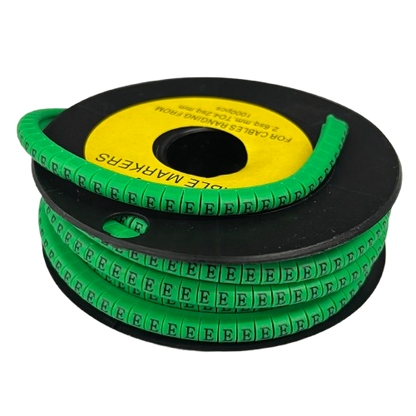 Grippes green cable markers EC-1 1000pcs on a spool for effective cable management