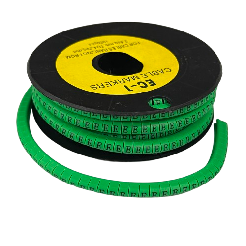 Grippes green cable markers EC-1 1000pcs for organized cable management in electronic setups