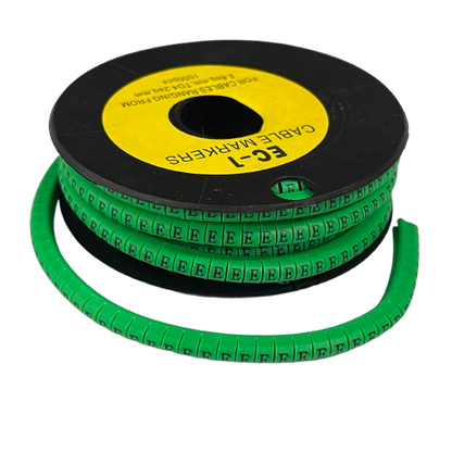 Grippes green cable markers EC-1 1000pcs for organized cable management in electronic setups