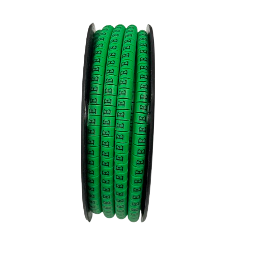Grippes green cable markers EC-1 1000pcs on a spool for easy organization of cables