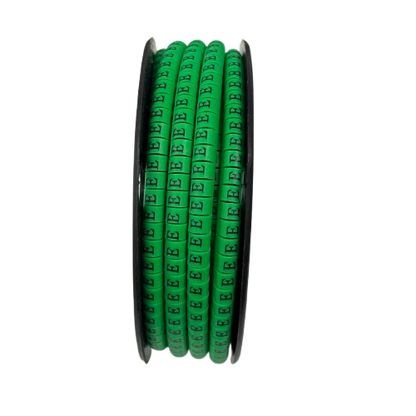 Grippes green cable markers EC-1 1000pcs on a spool for easy organization of cables