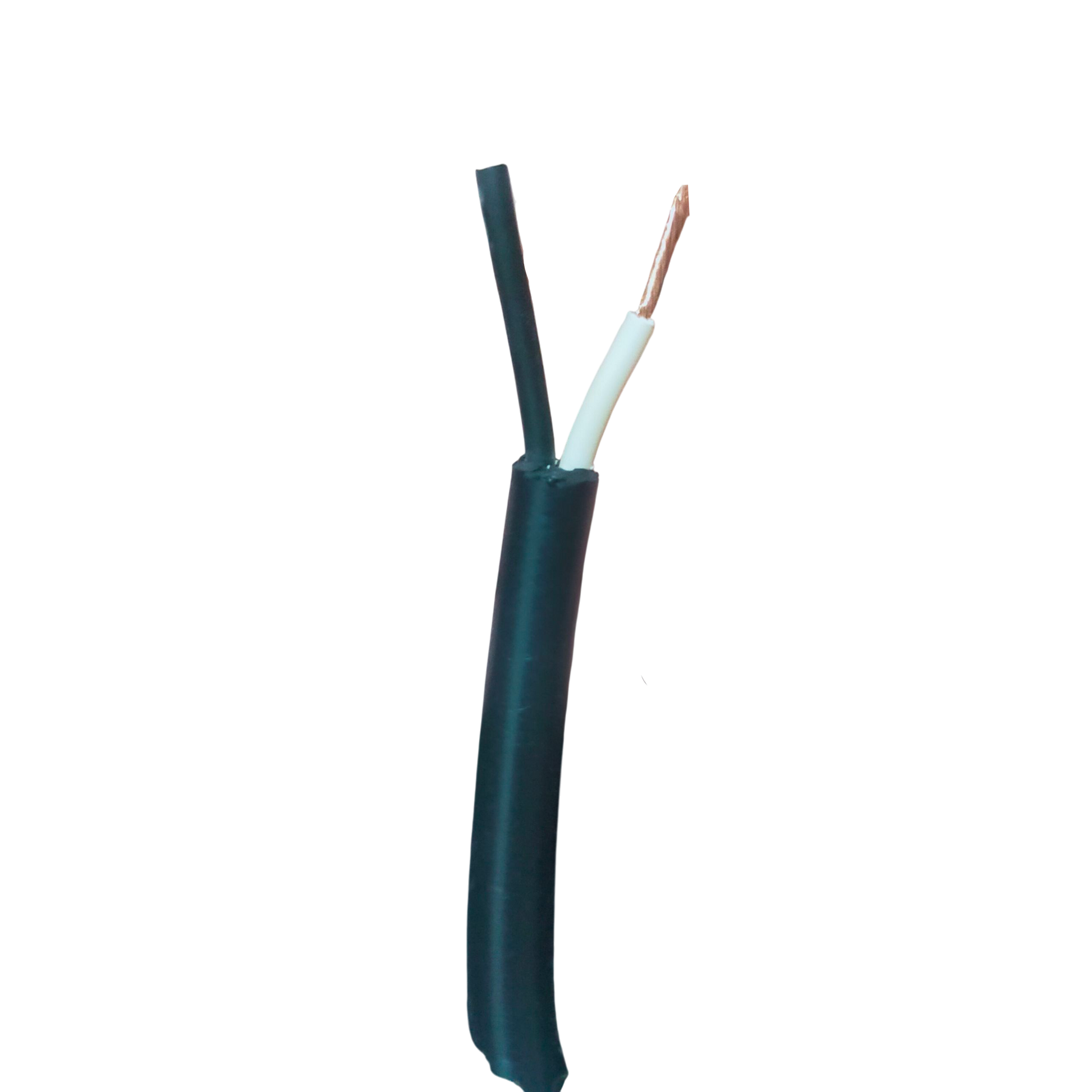 Boston Power Cable Perma Cord with black and white insulated wires and exposed copper conductor