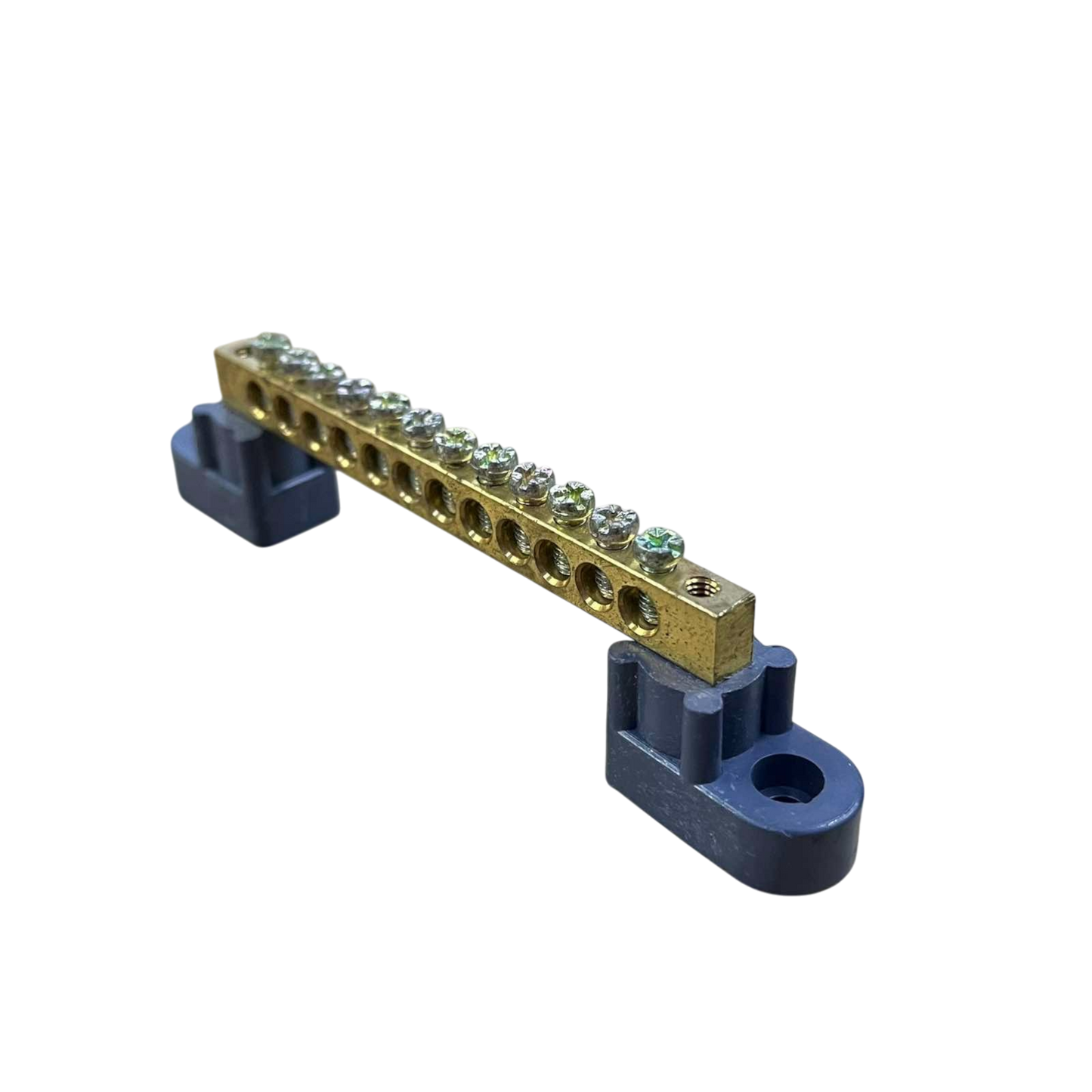 Grippes grounding bus bar 12 hole for effective electrical grounding in circuitry applications