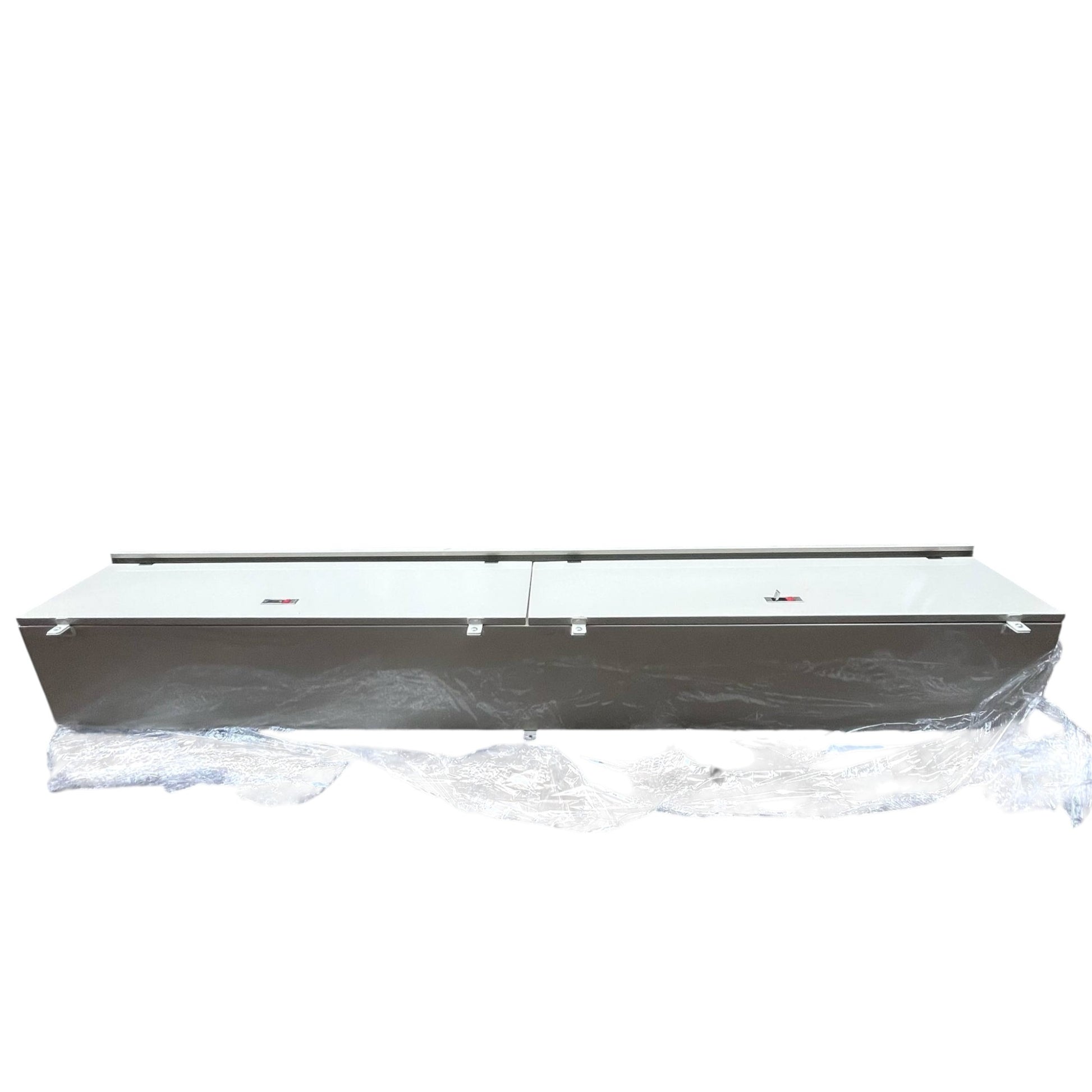 Local panel board for construction featuring Gutter 2400mm x 350mm x 300mm size in black finish