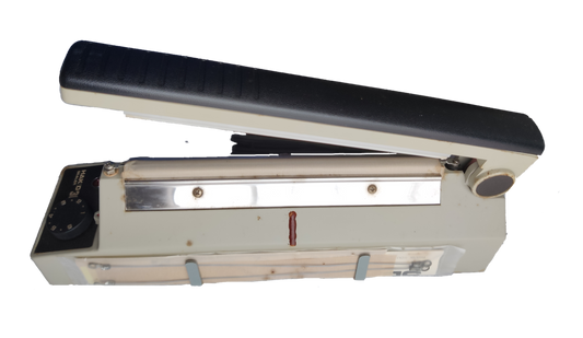Hakko Plastic Sealer 8 Inch 220V Made in Japan heat sealer with black handle and metal sealing bar