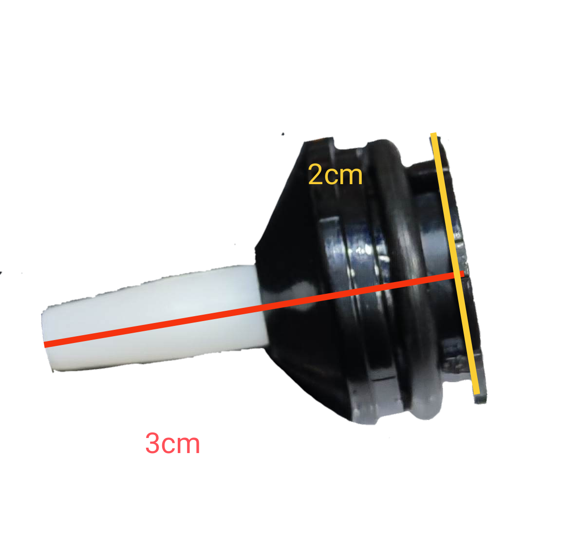 Hakko soldering pump nozzle with clear design for precise solder removal and efficient heat management