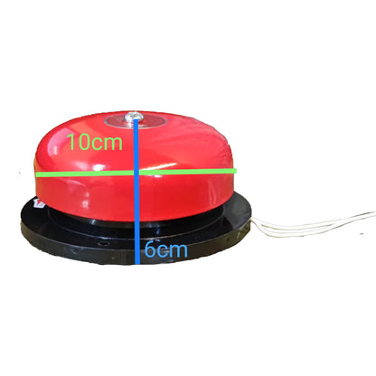 Hallo 4 inch fire alarm bell in red with clear sound and durable design for safety applications