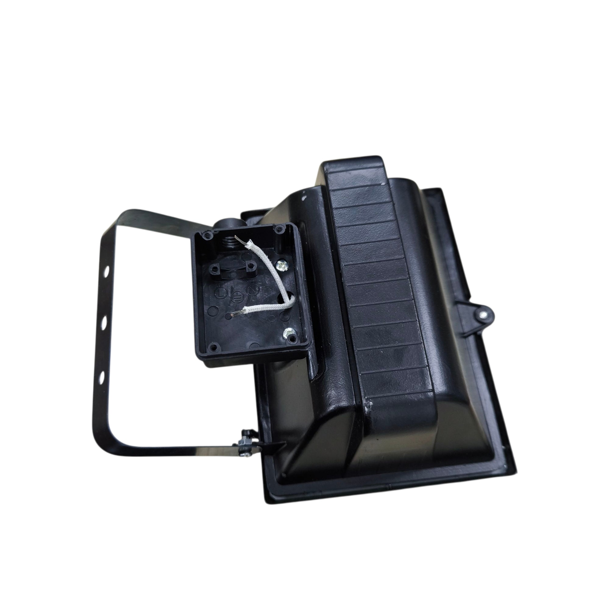 Halogen flood light fixture 500w 220V in a sturdy housing with mounting bracket for outdoor use