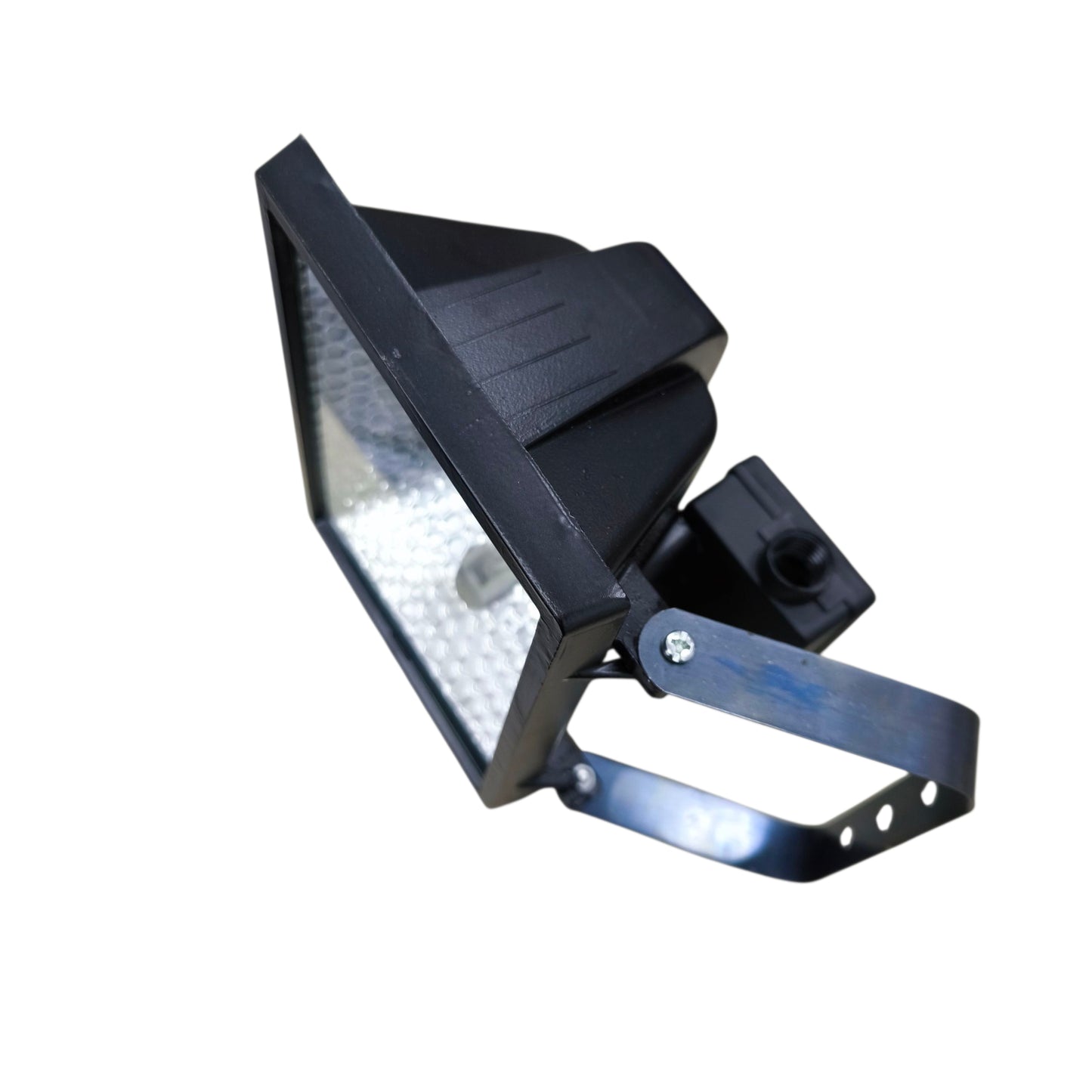 Black halogen flood light fixture 500w 220V with adjustable mounting bracket for outdoor lighting