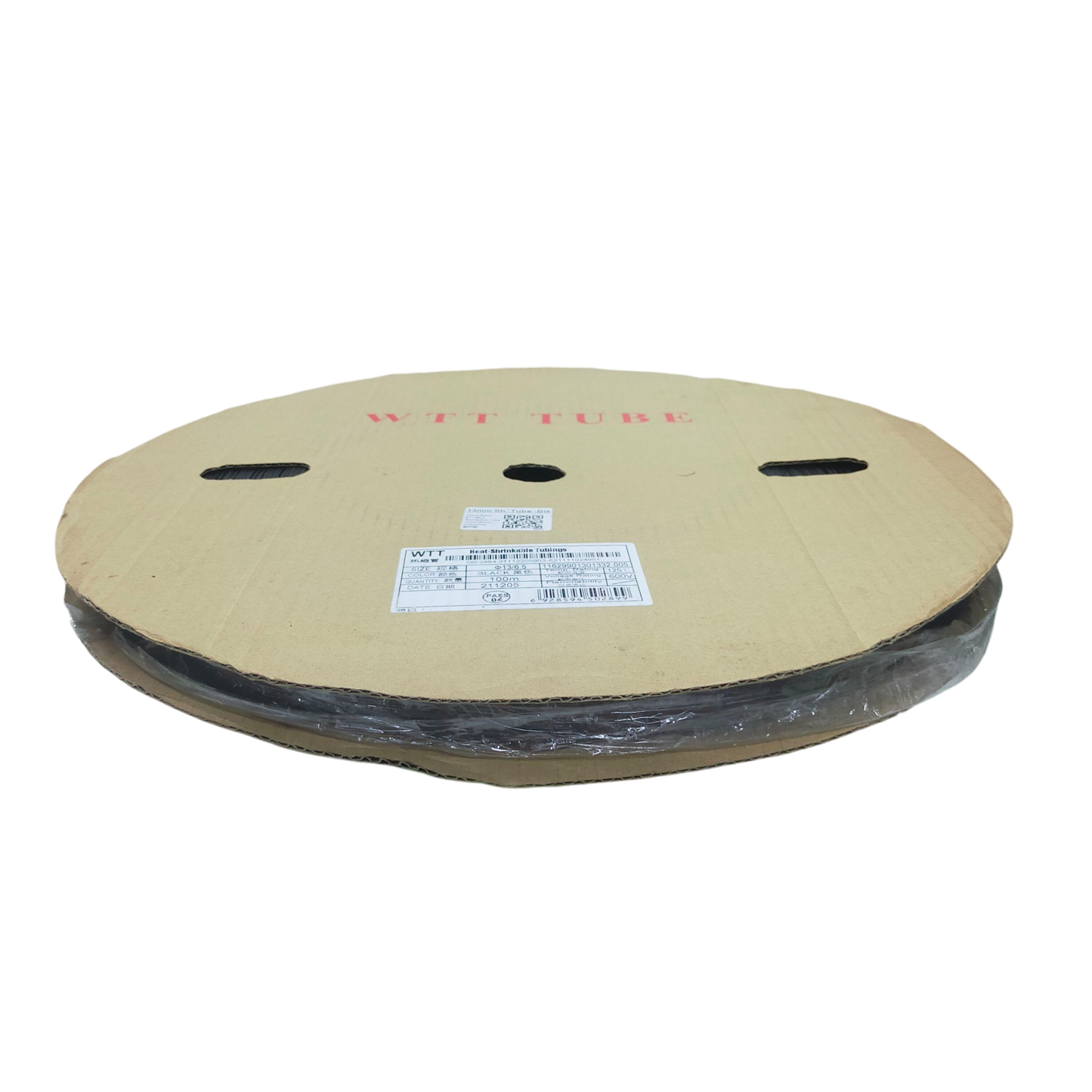 Roll of black Heat Shrinkable Tube Black for cable management from China vendor