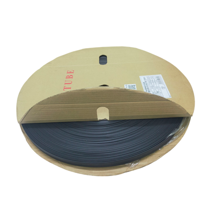Roll of black Heat Shrinkable Tube Black cable management tubing from China in cardboard packaging