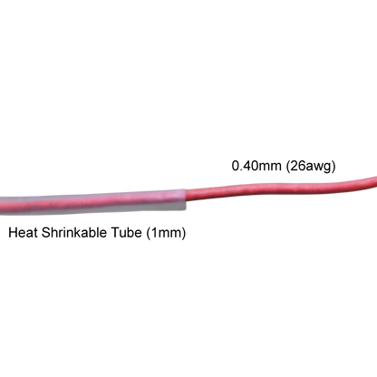 Clear heat shrinkable tube clear cable management sleeve protecting red wire from China vendor