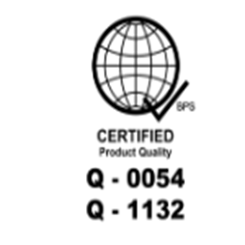 Certified product quality logo for Omni 4 gang heavy duty extension cord with quality assurance marks