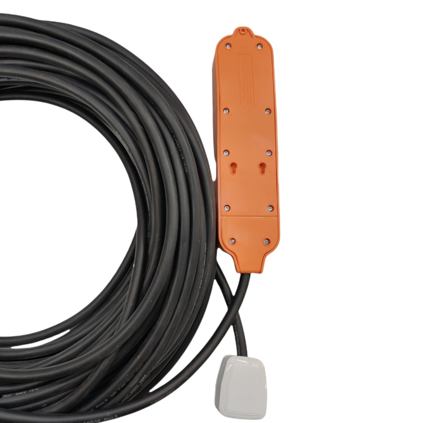 Omni 4 Gang  15 Meters Heavy Duty Extension Cord  15A 250V Royal Cord 14/2 Phelps Dodge  Plug WHG-008 Outlet WRO-104, Extension Leads