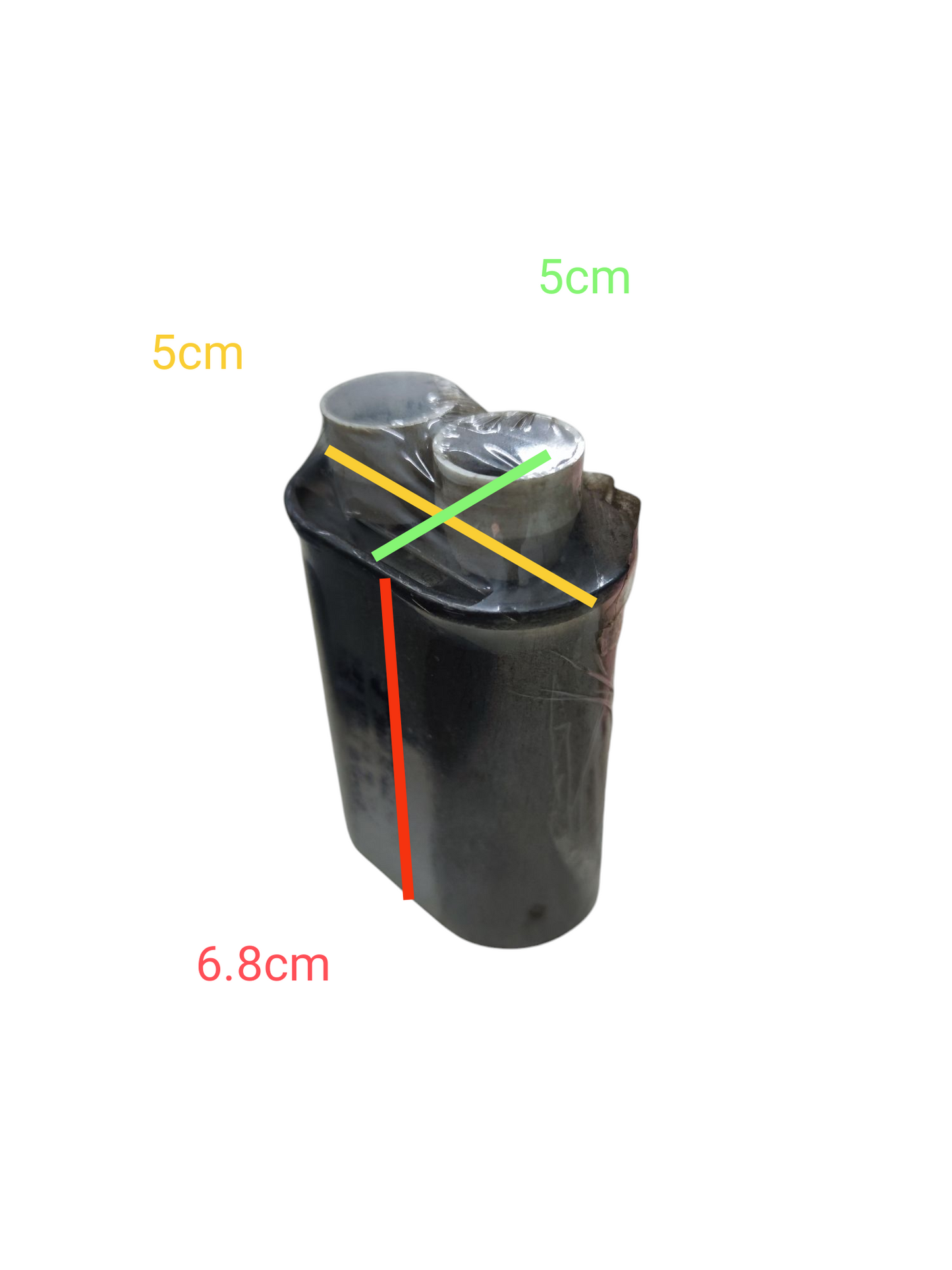 Electx high voltage microwave capacitor with clear dimensions for kitchen appliance repair