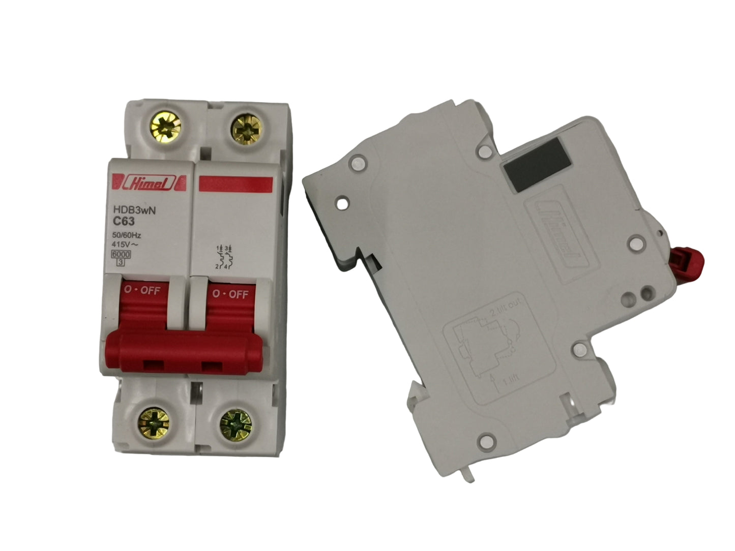 Himel 63A 2Pole 6 KAIC DIN Rail Type Circuit Breaker for electrical safety systems