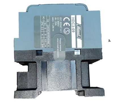 Himel magnetic contactor 9A 220V with a robust design for reliable electrical control