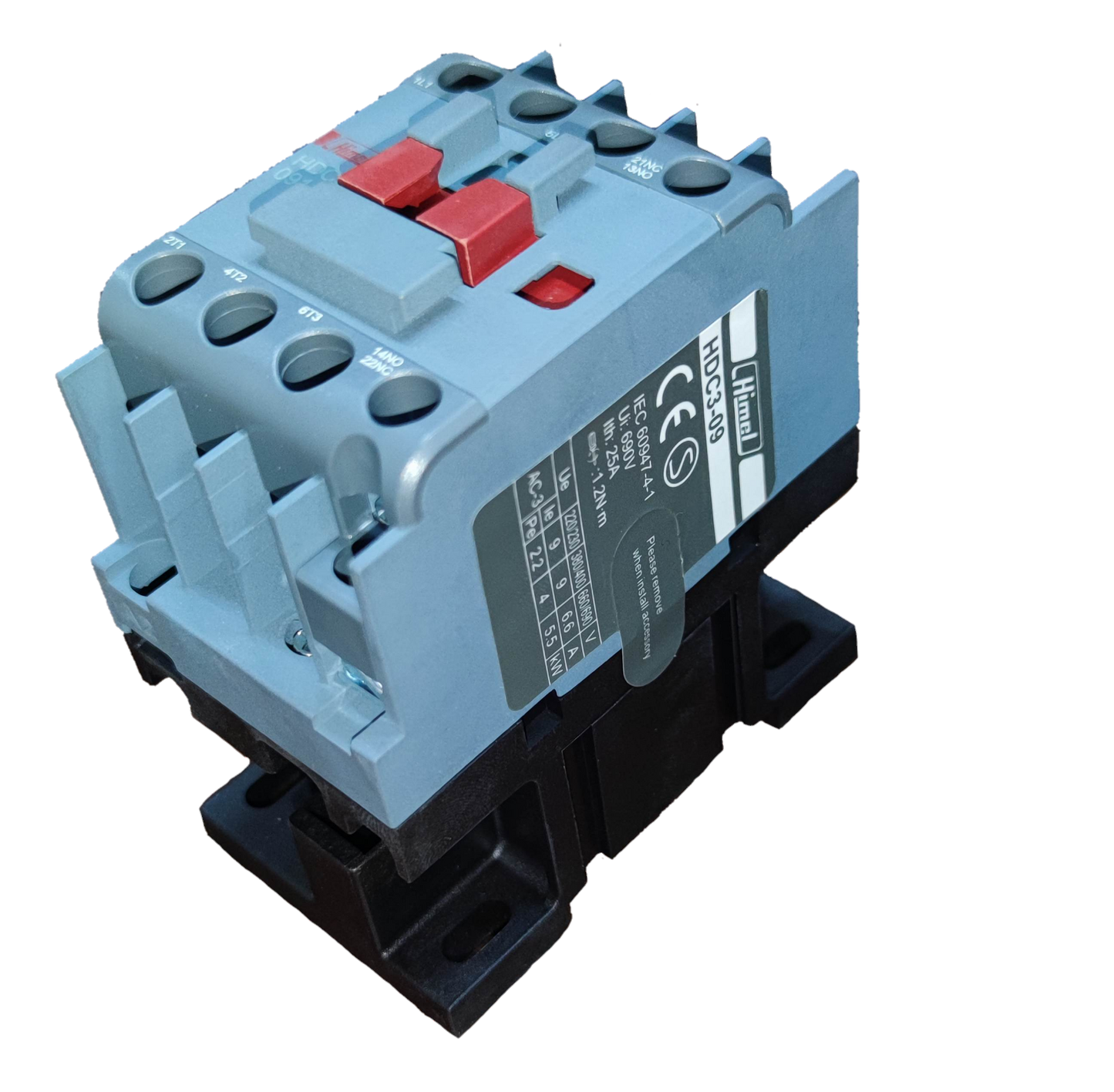 Himel Magnetic Contactor 9A 220V with Multiple Terminals and Compact Design for Electrical Control