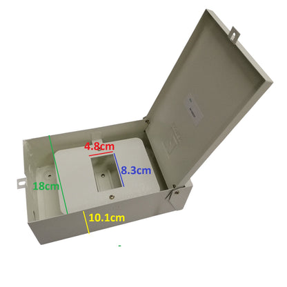 Himel 16A outdoor circuit breaker in an open electrical box for easy access and installation