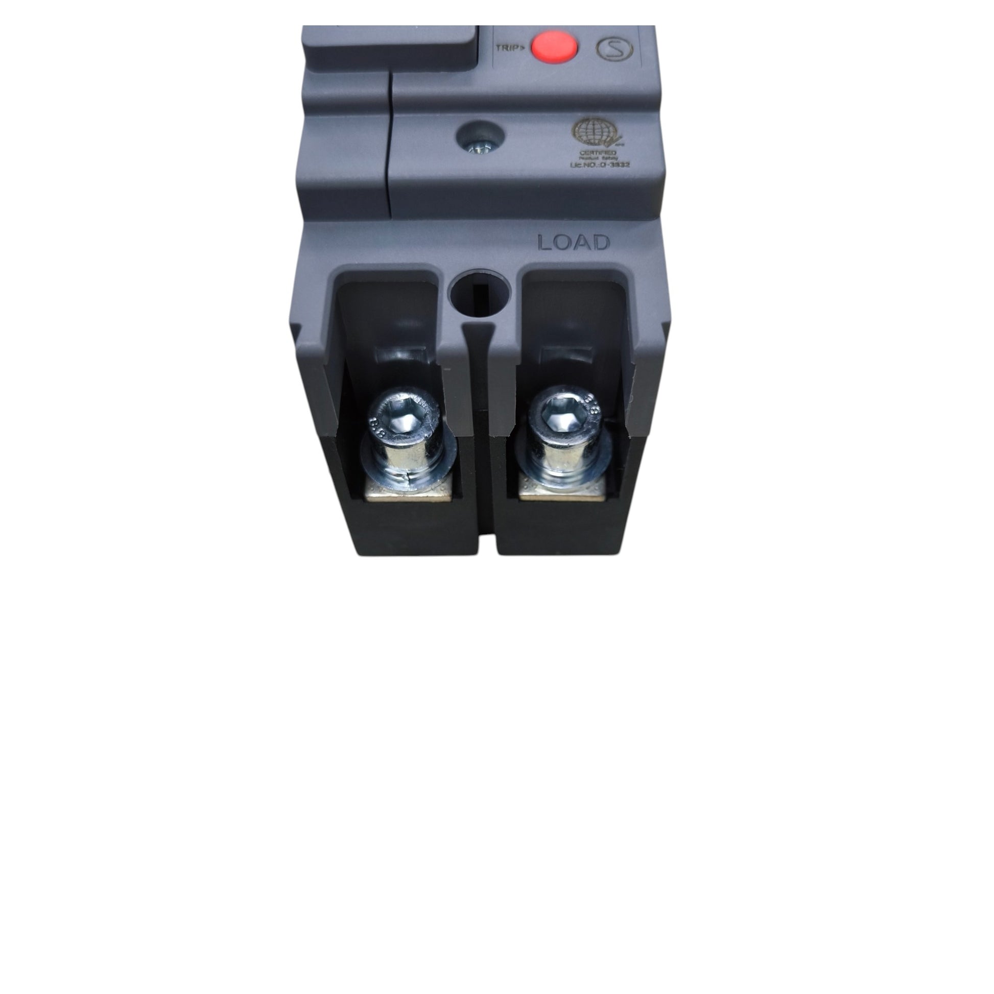 Himel 40A 2 Pole Molded Case Circuit Breaker with gray compact design and load terminals