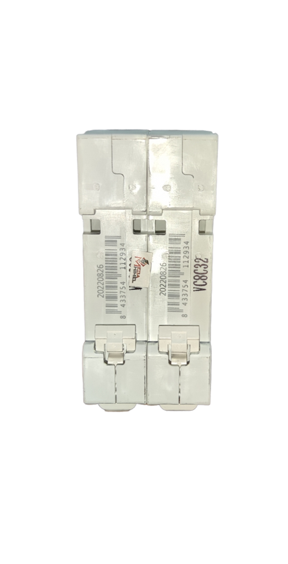 Electx Electrical Supply white two pole residential circuit breaker on black background Circuit Breaker 20A 2Pole 6 KAIC