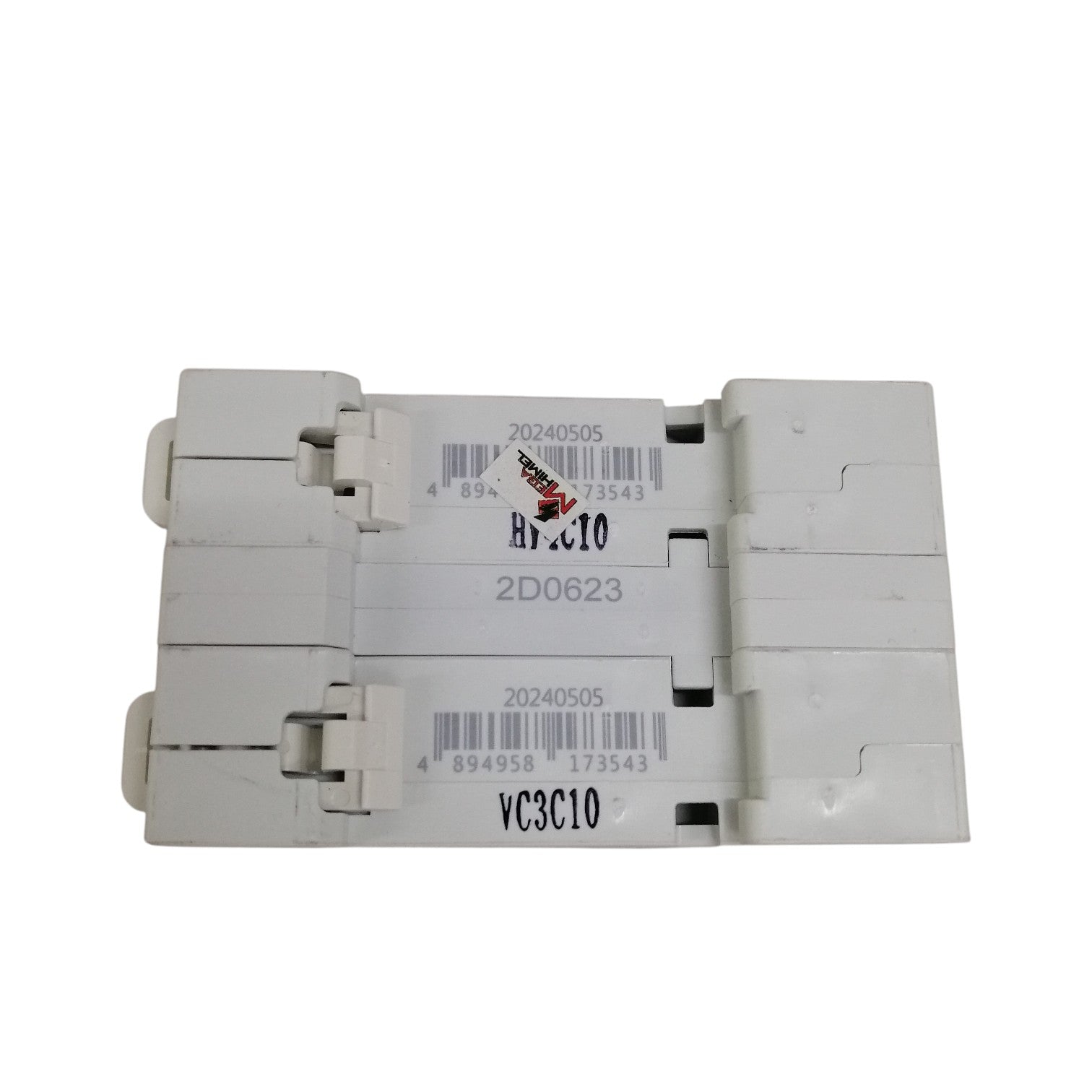 Himel manual transfer switch 10A white dual module circuit breaker unit with barcode labels