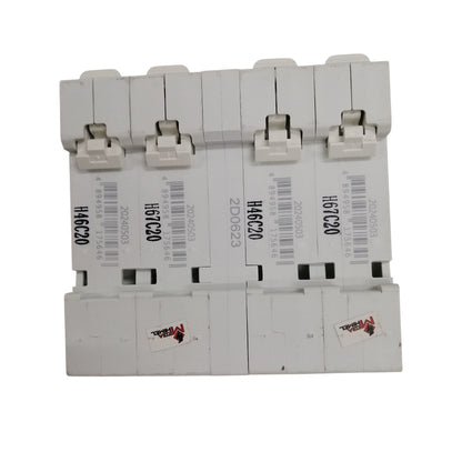 Himel manual transfer switch 20A four pole white circuit breaker module DIN rail mount for home power