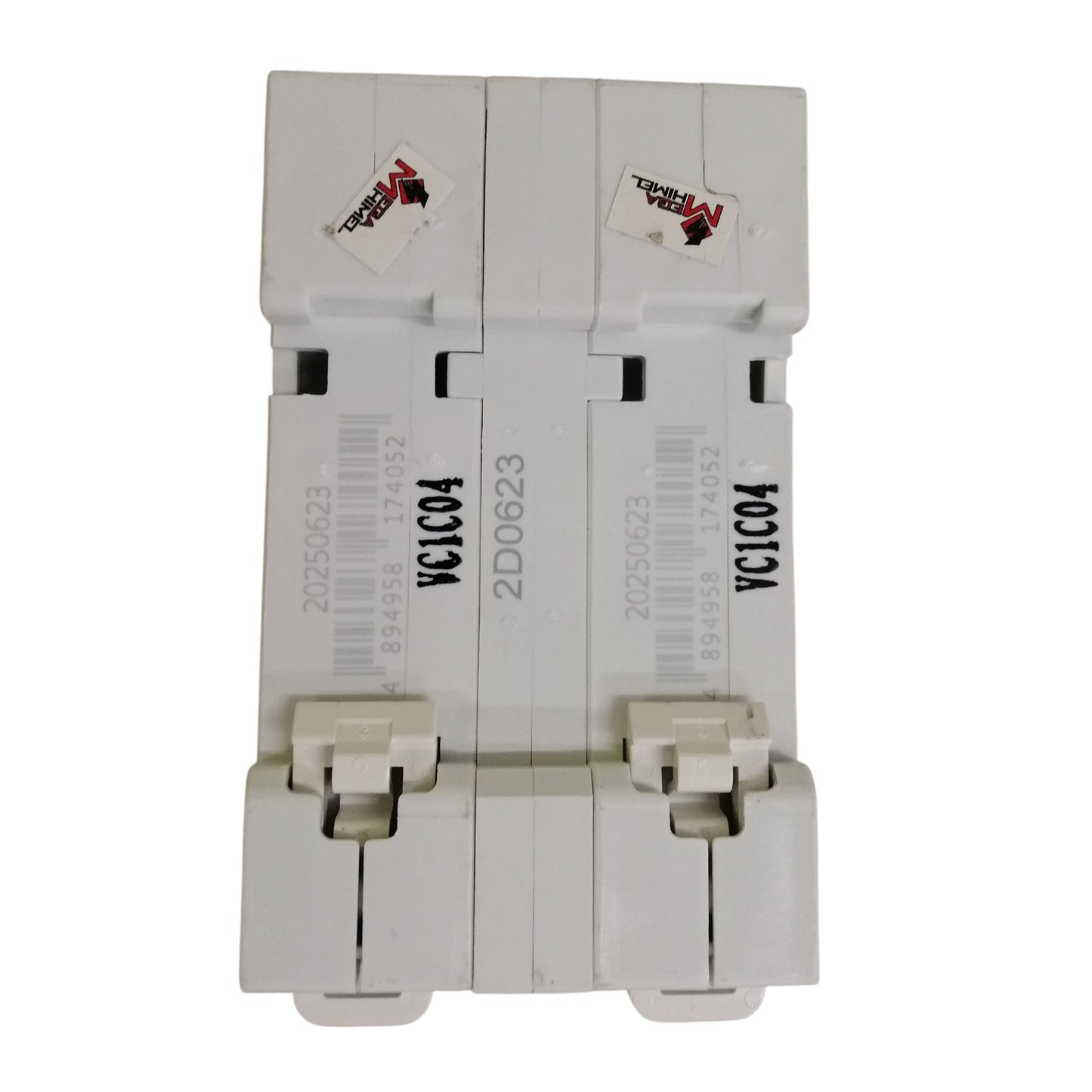 Himel manual transfer switch 4A white dual pole DIN rail circuit breaker module for transfer control