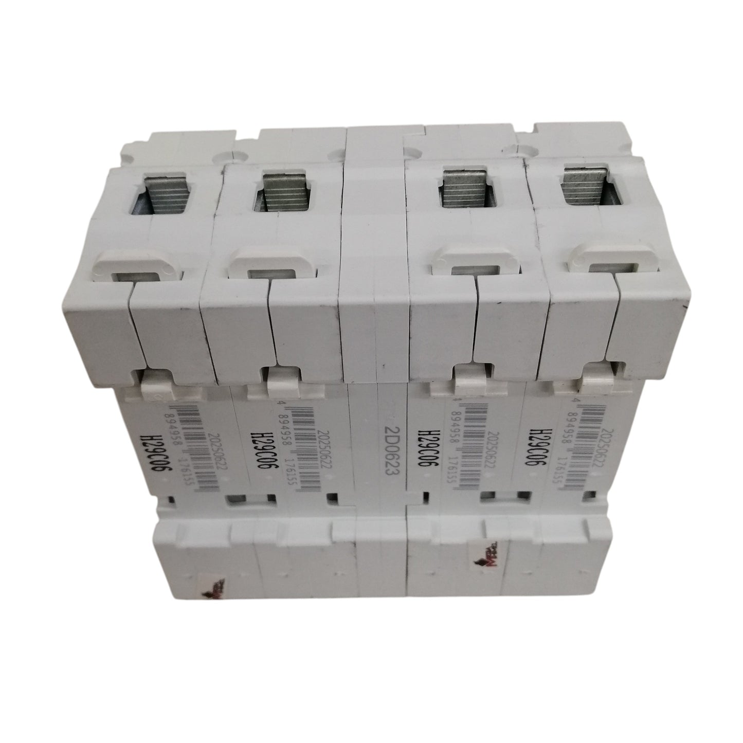 Himel manual transfer switch 6A white modular circuit breaker assembly three pole DIN rail mount