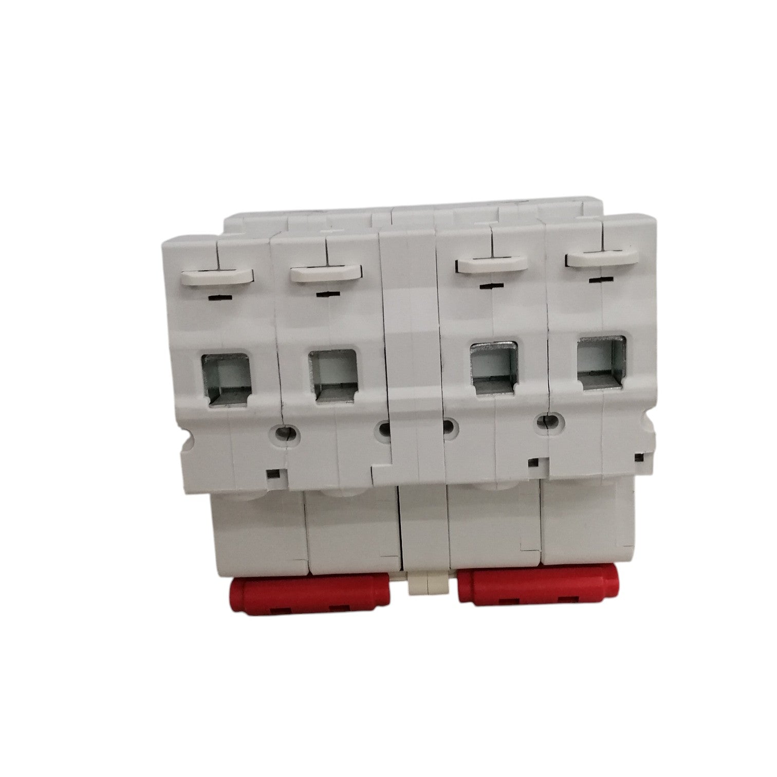 Himel MTS Breaker 2A 2Pole white DIN rail circuit breaker with dual pole switches and red terminals