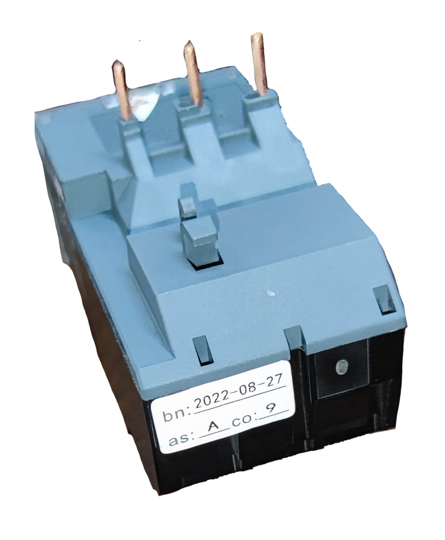 Himel overload relay 7-10A with three connection pins for electrical circuit protection