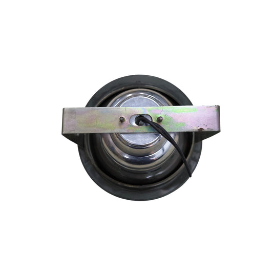 Down Light Fixture Silver Grey E27 recessed ceiling light housing with round metal trim mounting bracket and cable