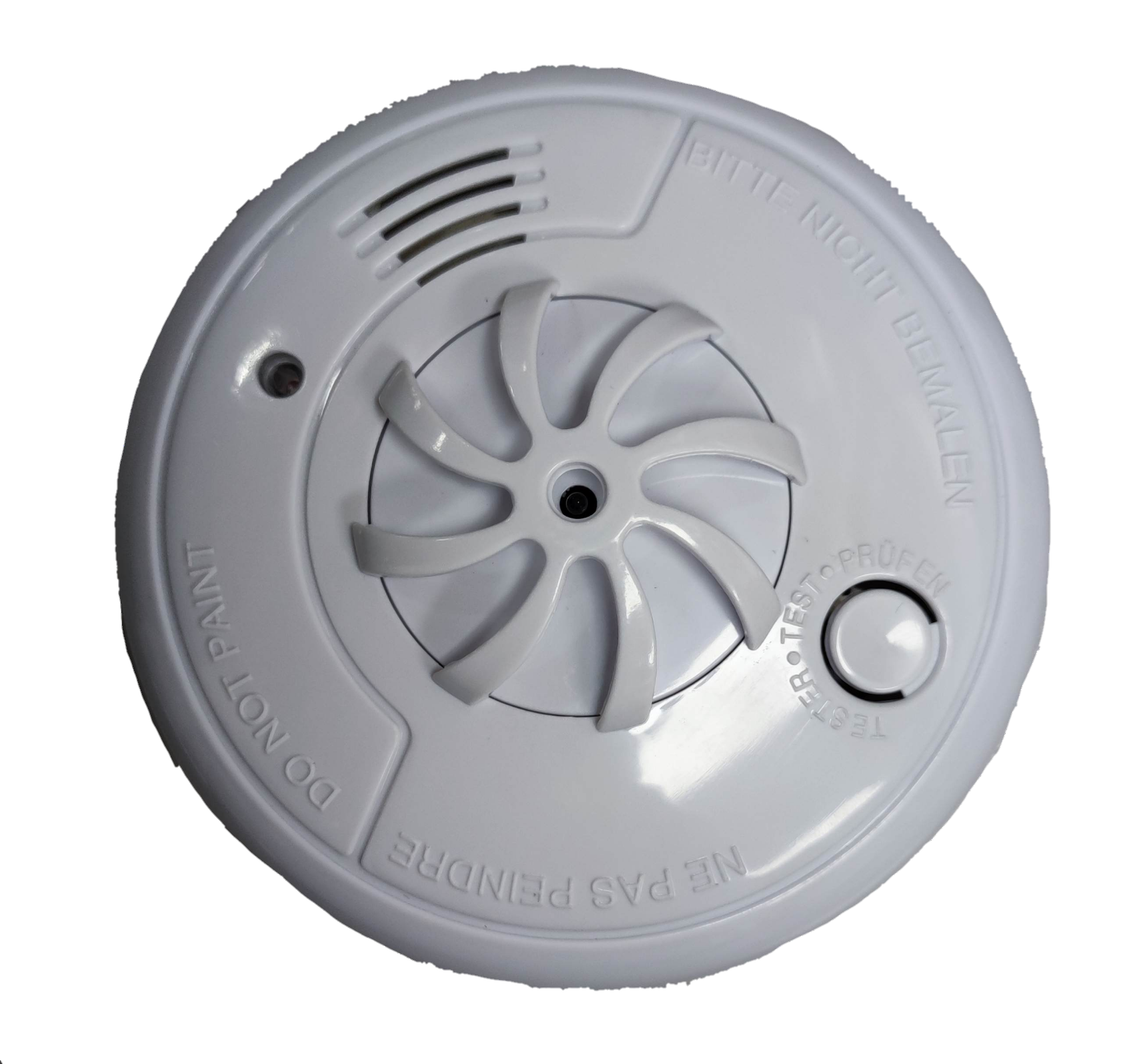 ZwitseRise Heat Detector 9V fire alarm and detector with test button and ventilation slots